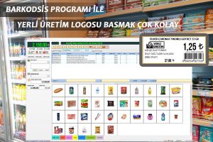 Yerli Üretim Logosu Raf ve Fiyat Etiketi Baskı Programı