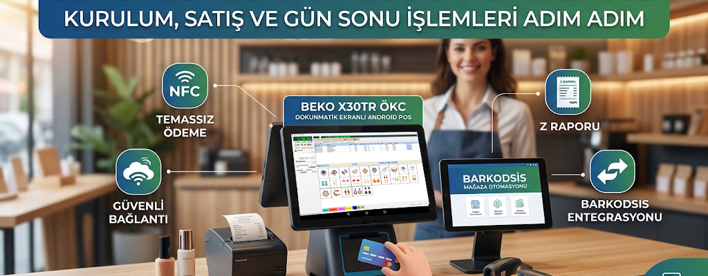 Beko X30TR ÖKC Kurulum ve Kullanım Rehberi (BarkodSis Entegrasyonu ve Z Raporu)
